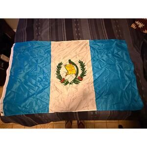Guatemala Flag 3x5 ft – Polyester with National Emblem